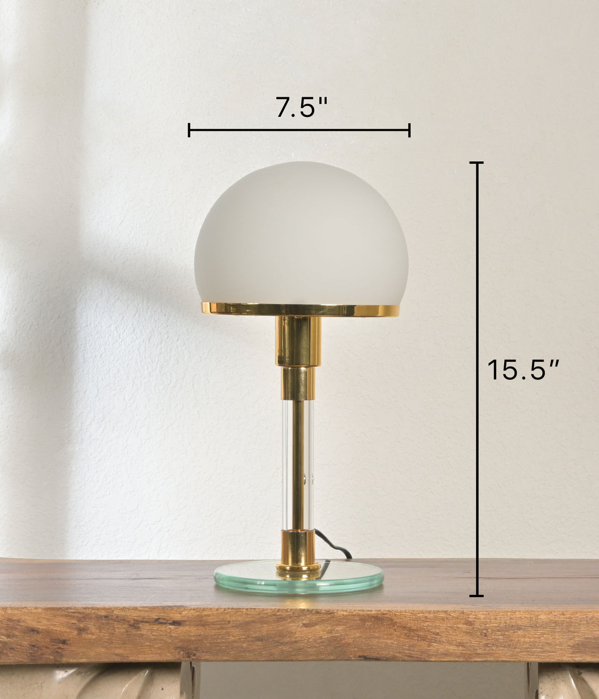 Elysian Golden Glass Lamp