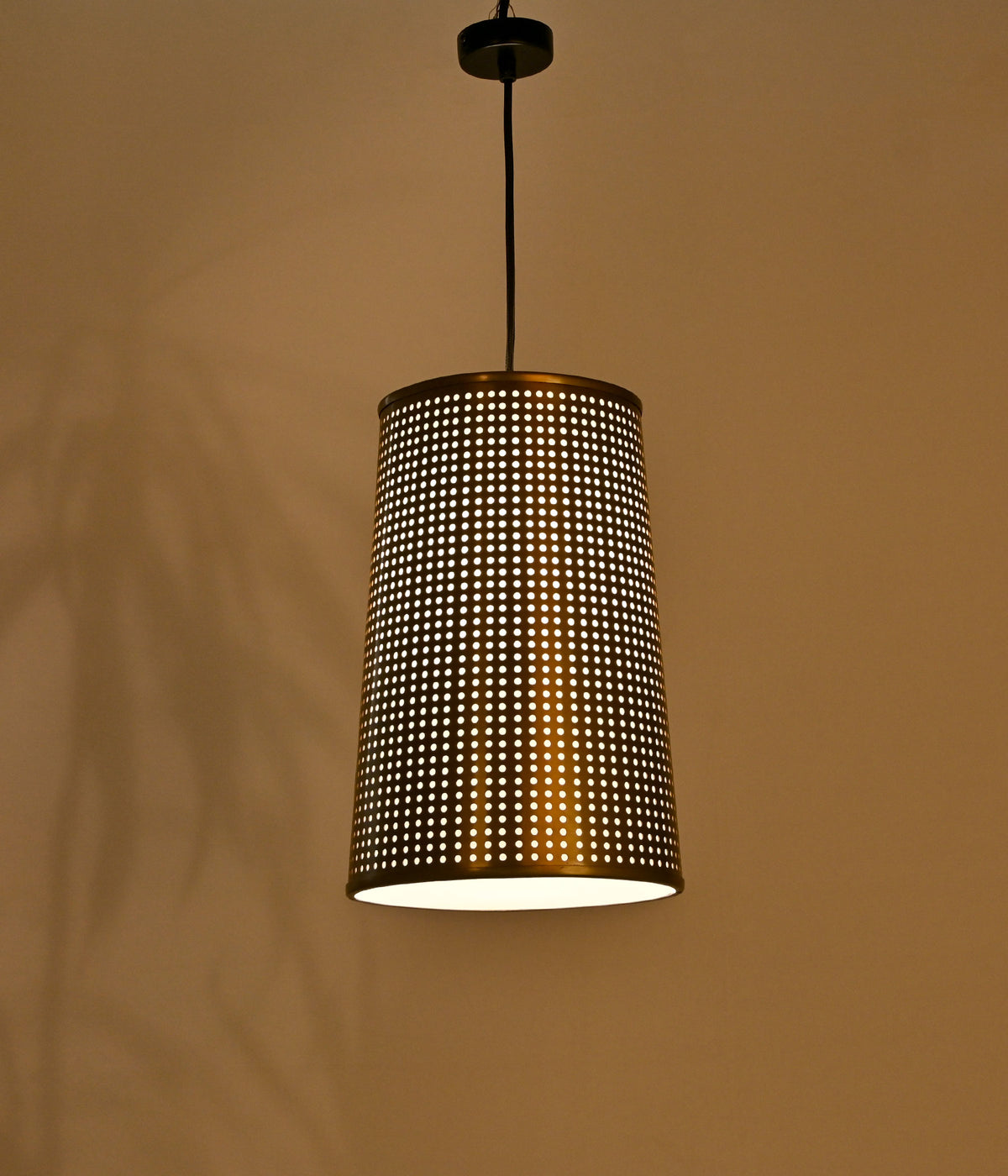 Perforated Metal Shade Pendant Light