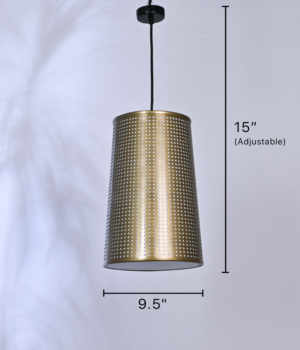 Perforated Metal Shade Pendant Light