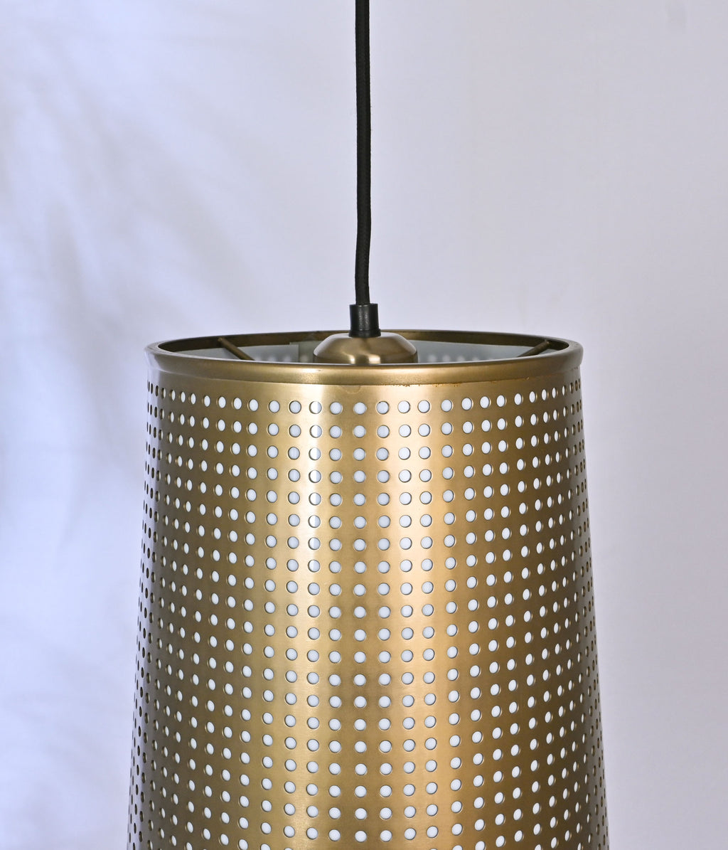 Perforated Metal Shade Pendant Light