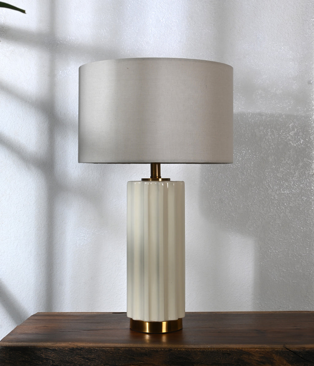Ivory Crest Lamp