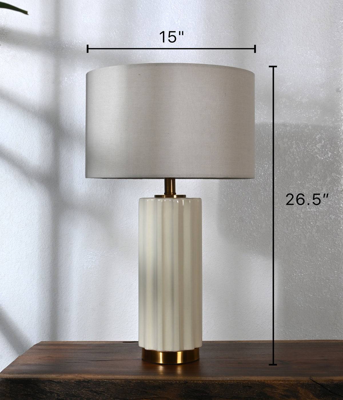 Ivory Crest Lamp