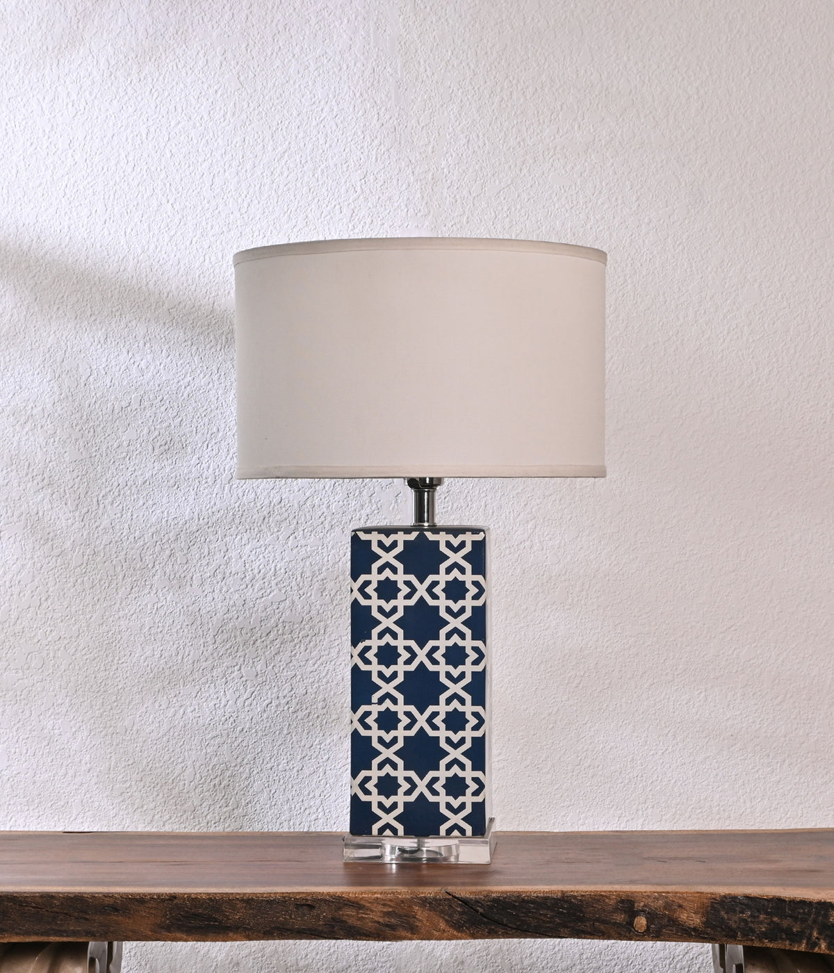 Indigo Essence blue printed lamp