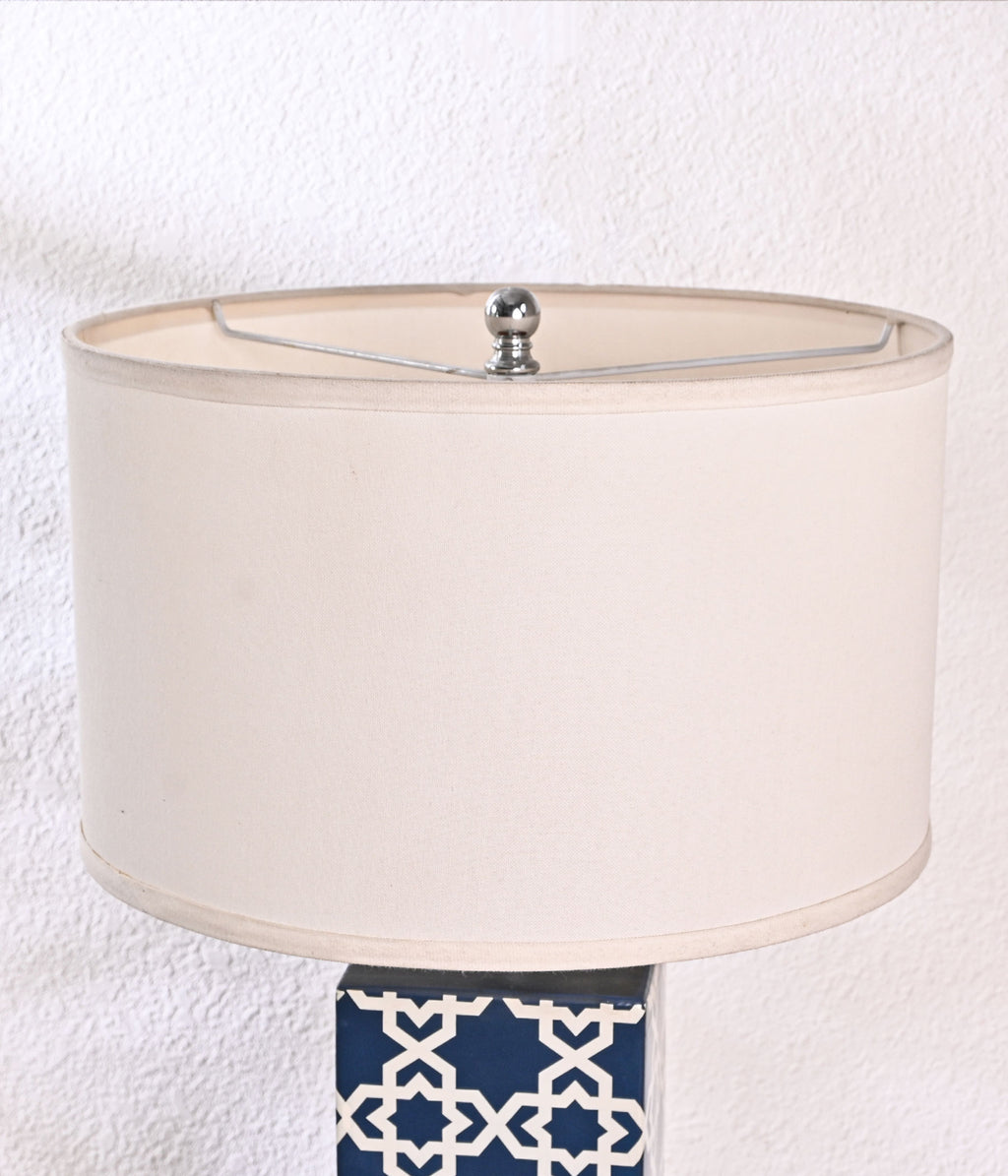 Indigo Essence blue printed lamp