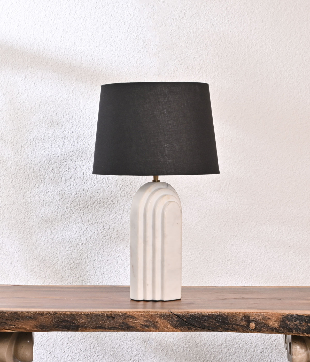 Midnight Marble Arched Radiance black lampshade