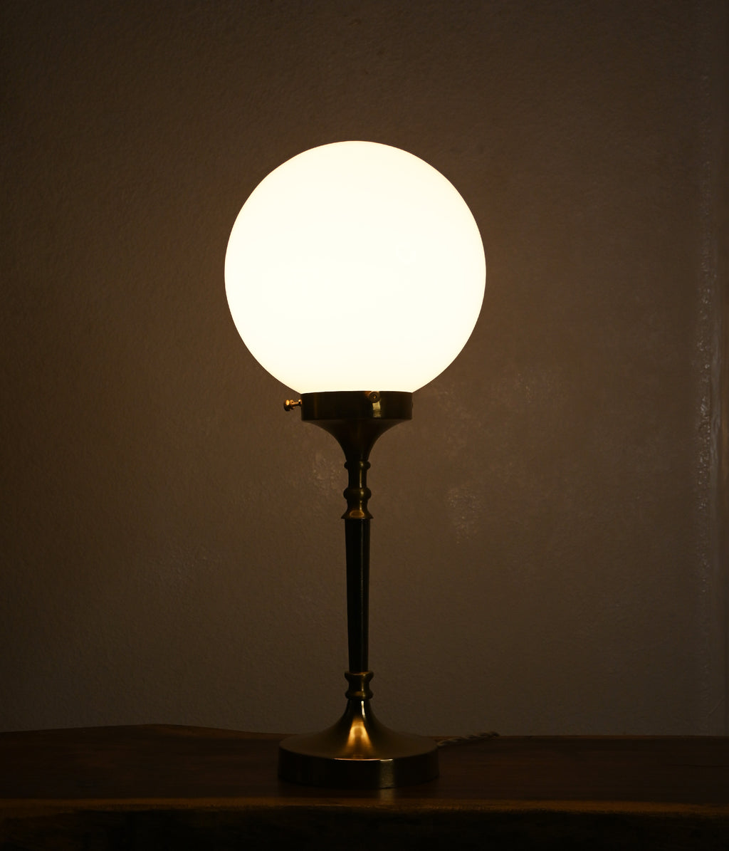 Brass Globe Lamp