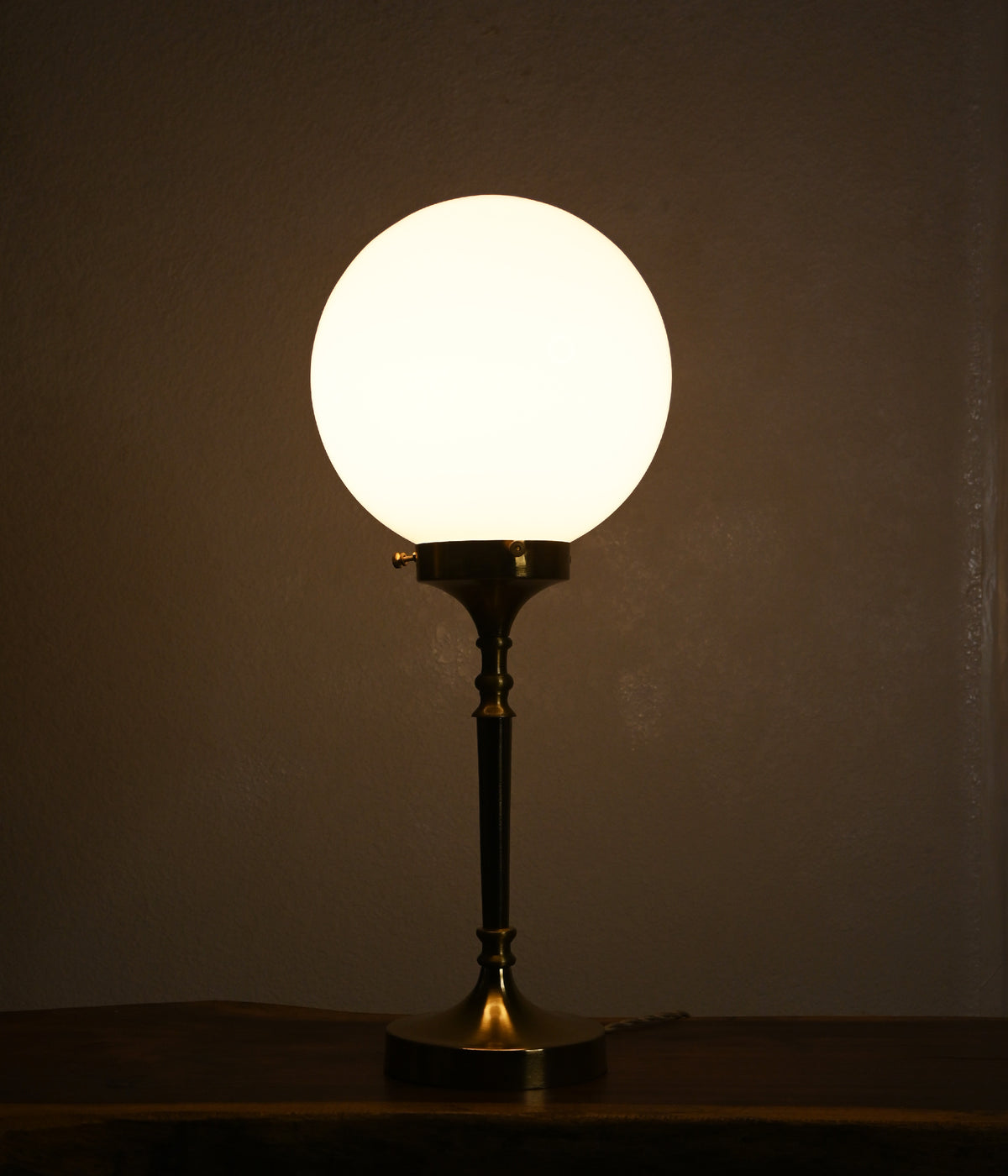 Brass Globe Lamp
