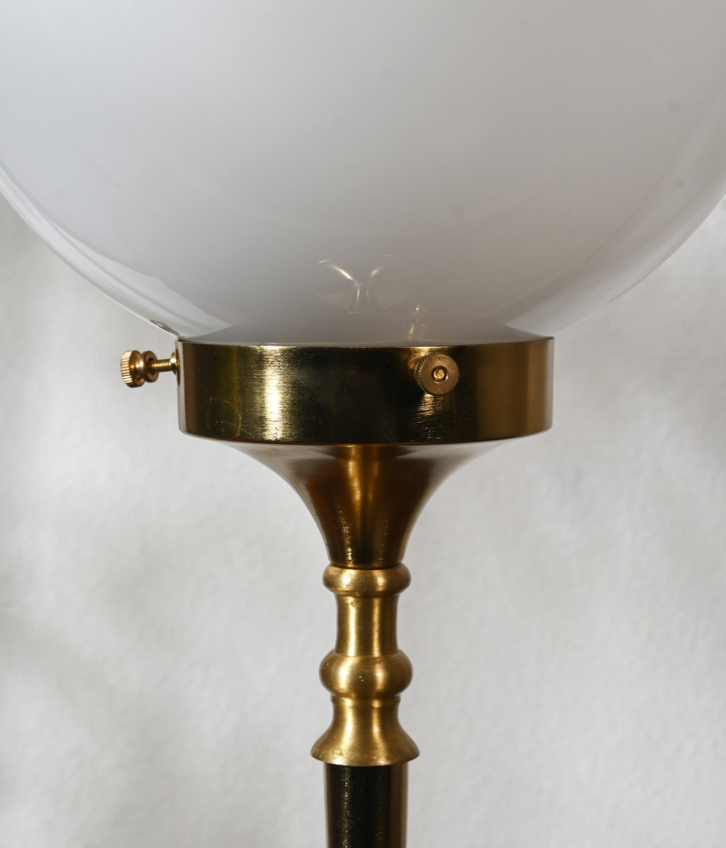Brass Globe Lamp