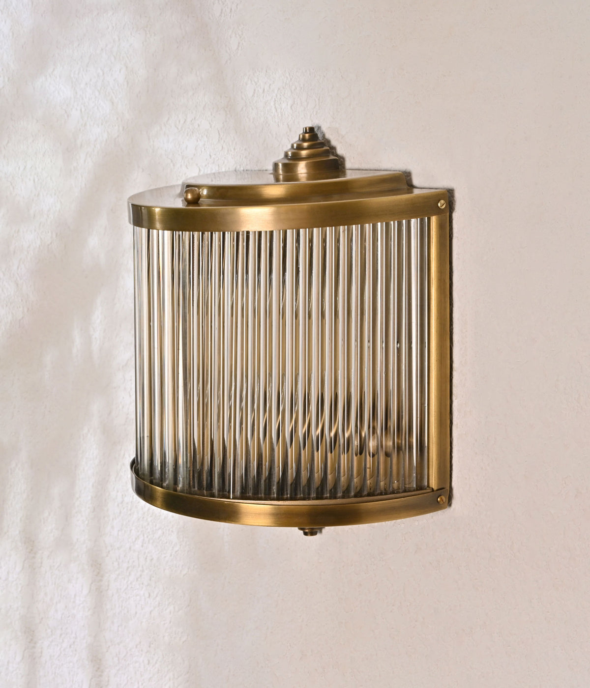 DecoGlow Brass Rod Wall Sconce