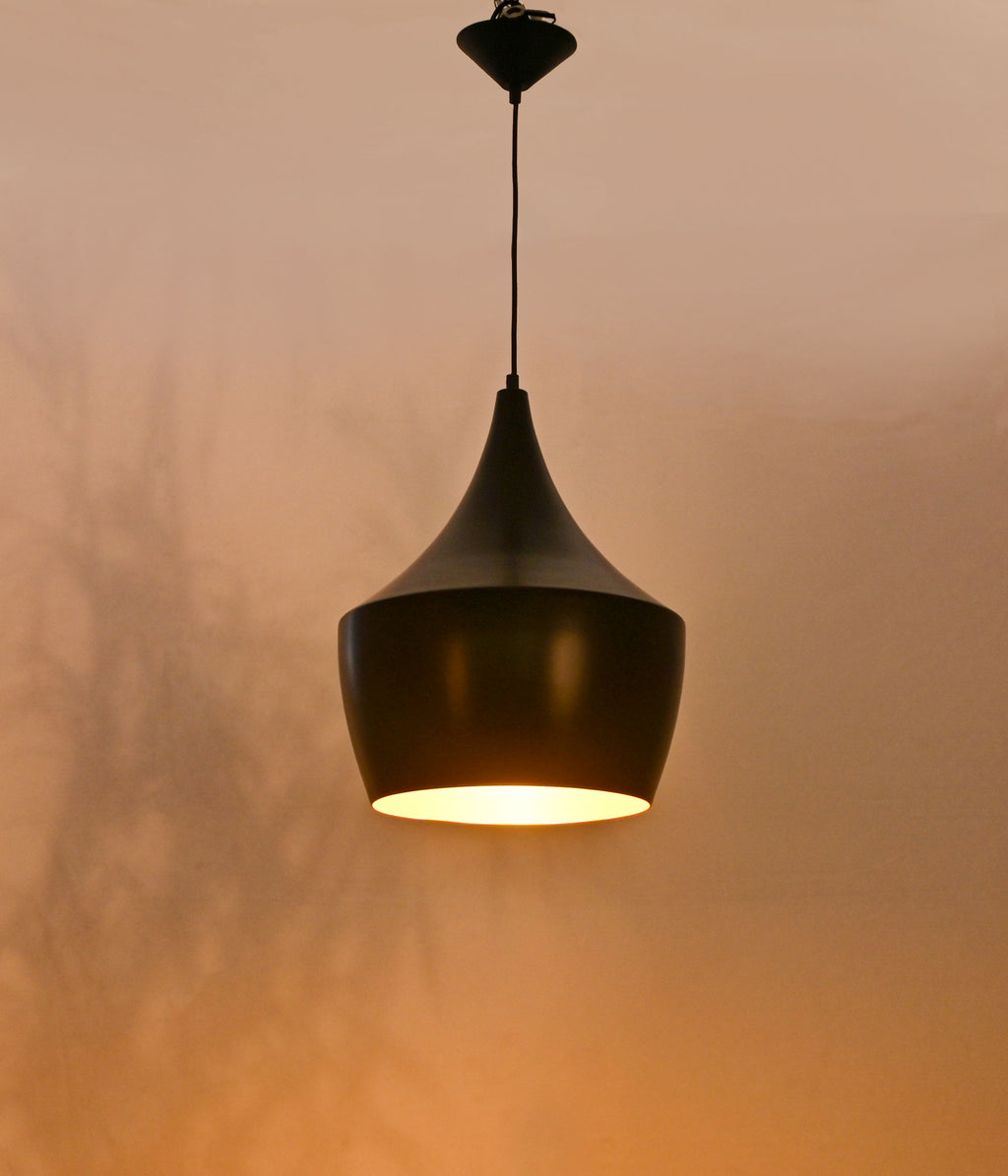 Matt Black & Gold Interior Pendant