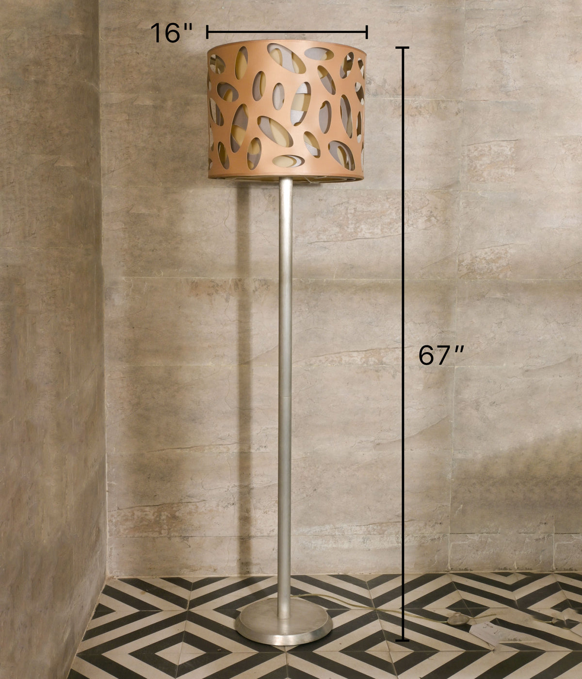 Three-Layered Laser Cut Floor Lamp