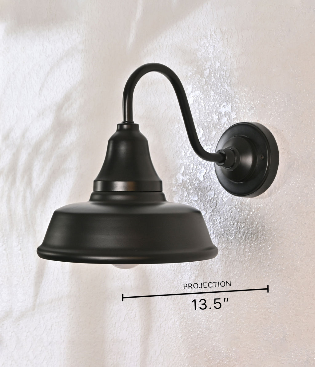 Matte Elegance Outdoor Wall Lantern