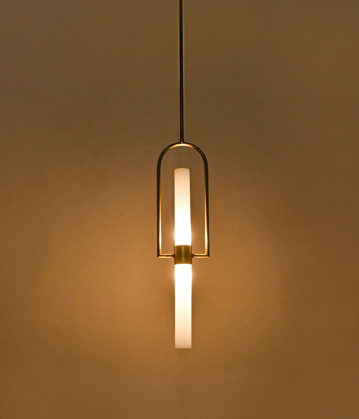 Matt Brass Dual Lighting Pendant