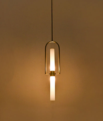 Matt Brass Dual Lighting Pendant