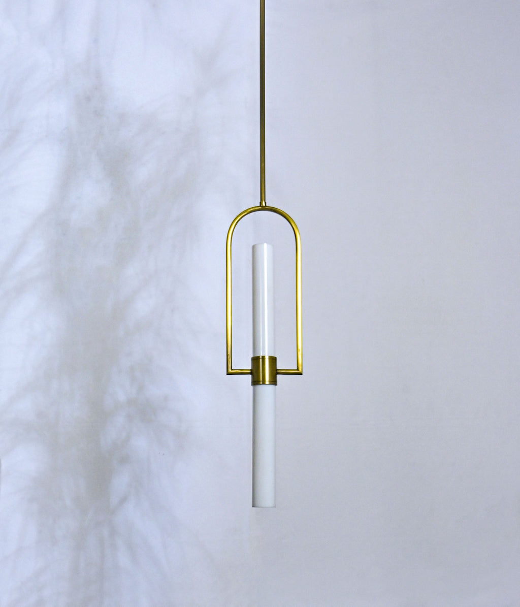 Matt Brass Dual Lighting Pendant