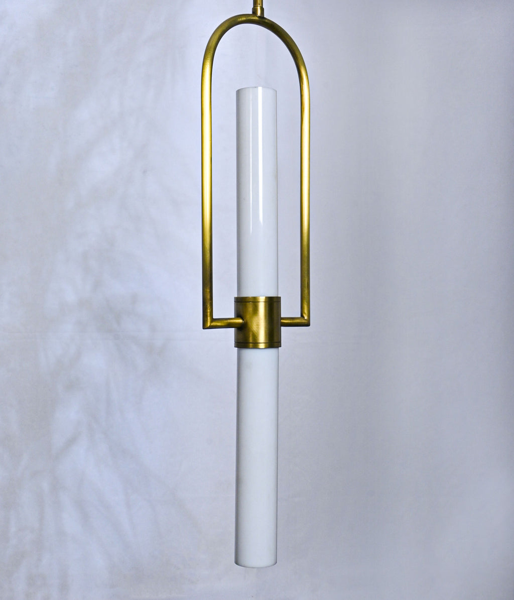 Matt Brass Dual Lighting Pendant