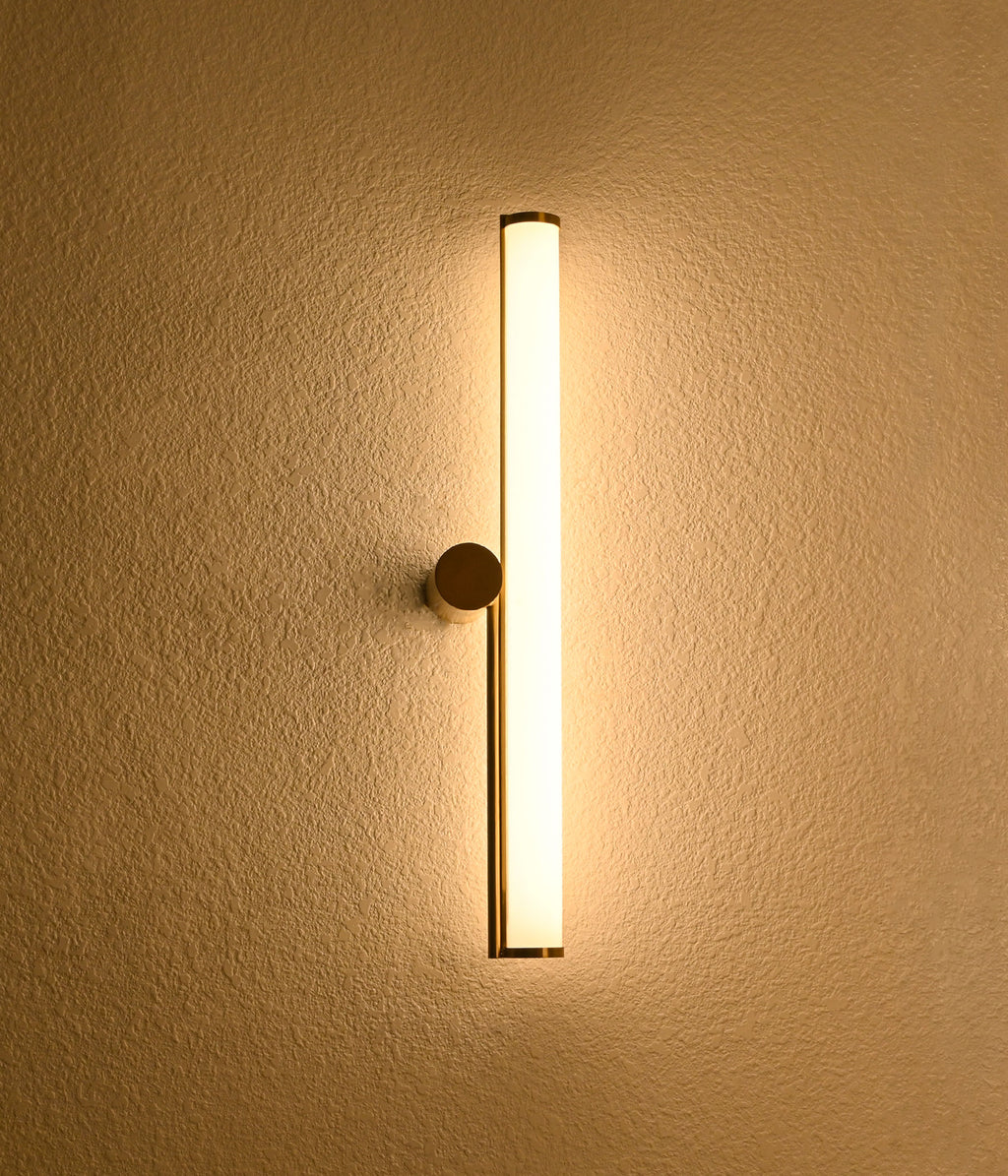 Vintage Glow Milky Acrylic Bathroom Light