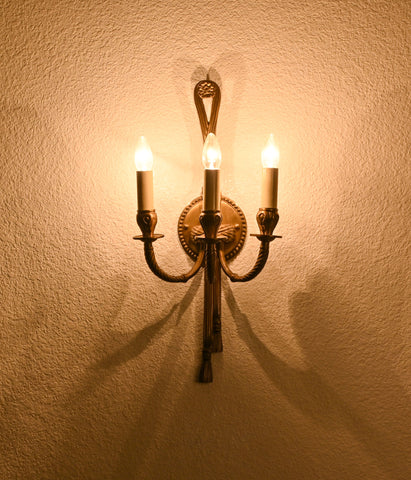 Timeless Charm Antique Brass Wall Sconce