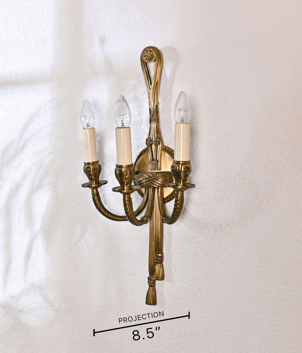 Timeless Charm Antique Brass Wall Sconce