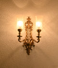 Royal Elegance Frosted Glass Wall Sconce