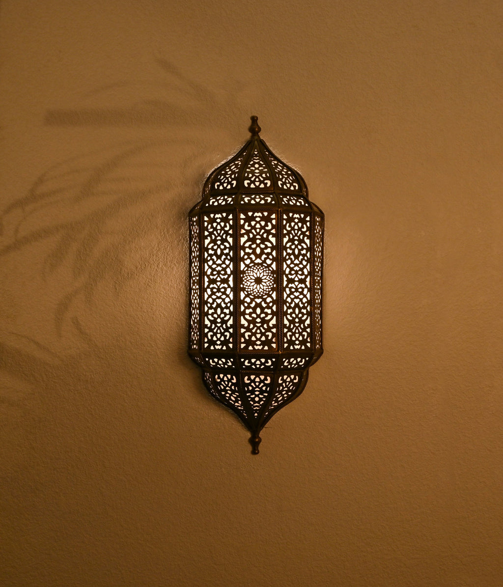 Moroccan Brass Elegance Sconce
