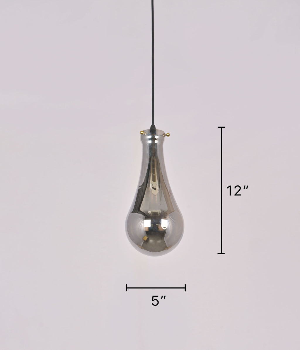 Smoky Glass Pendant Light