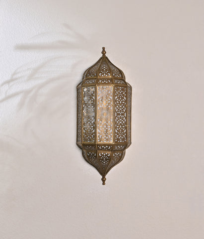 Moroccan Brass Elegance Sconce