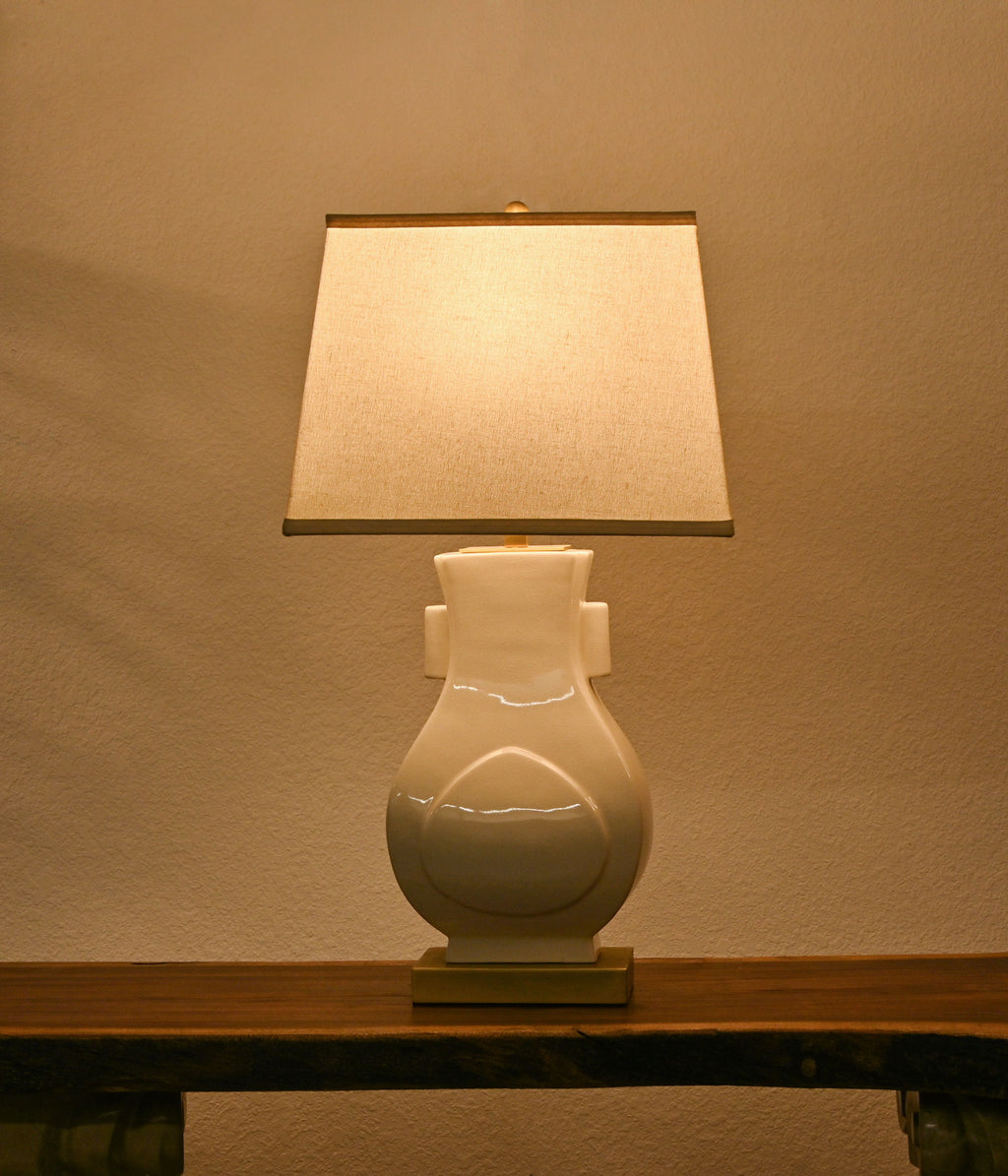 Celestial Pottery white lamp