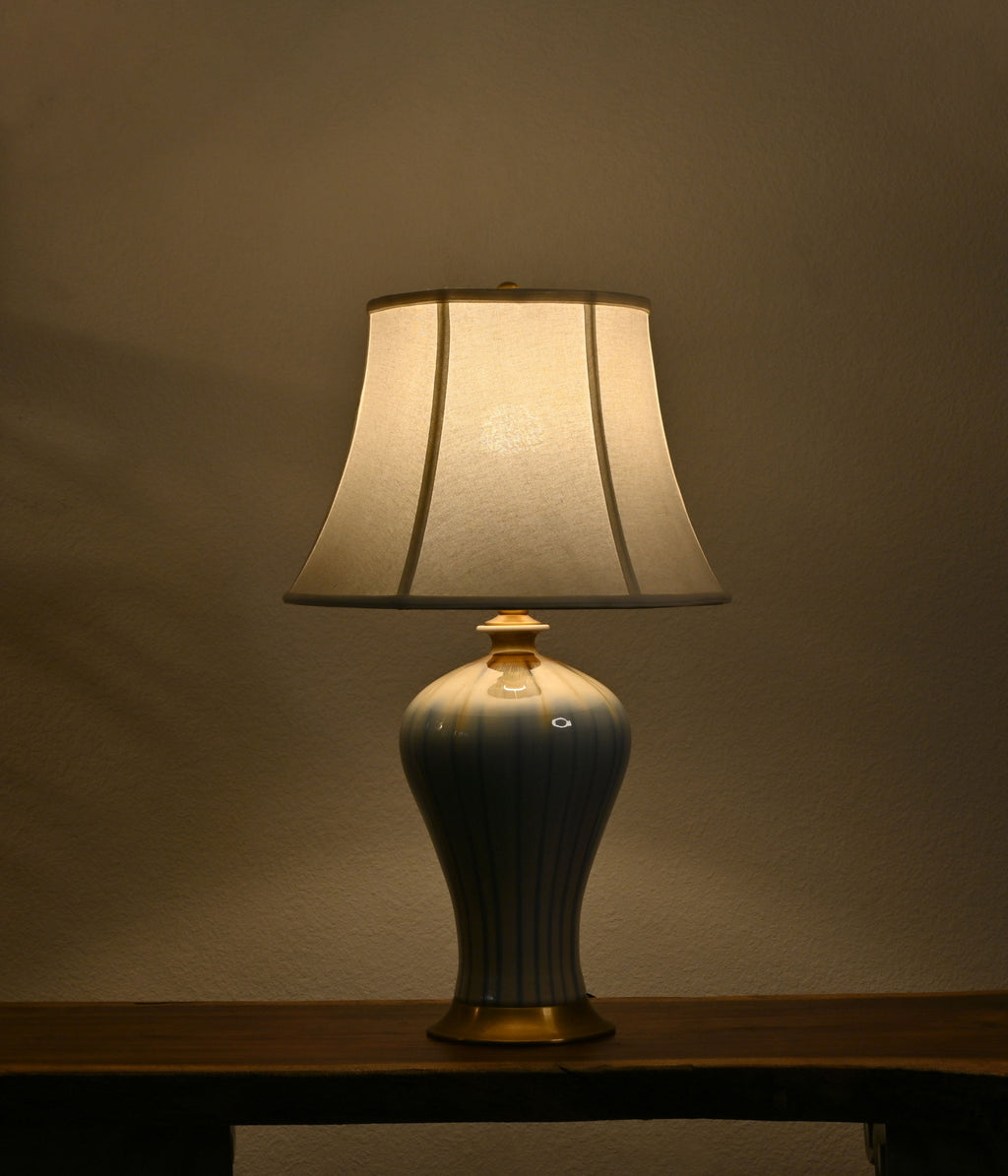 Serene Ceramic blue lamp