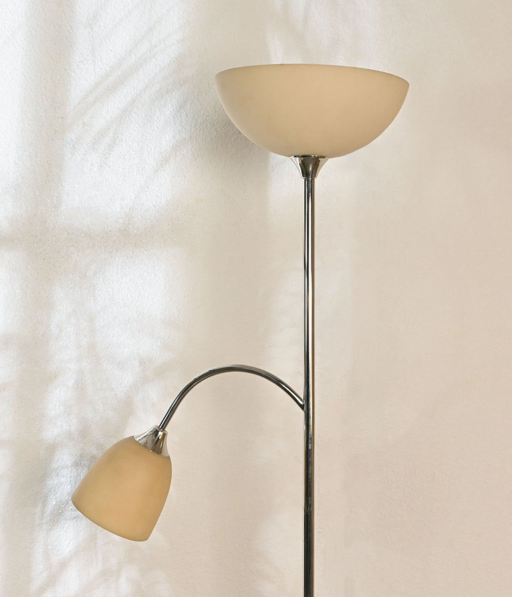 Dual Function Steel Floor Lamp