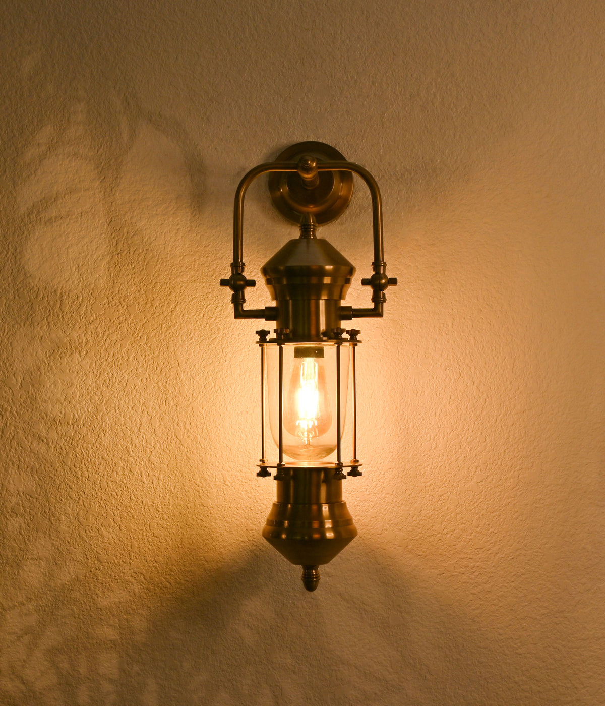 Timeless Brass Lantern Sconce