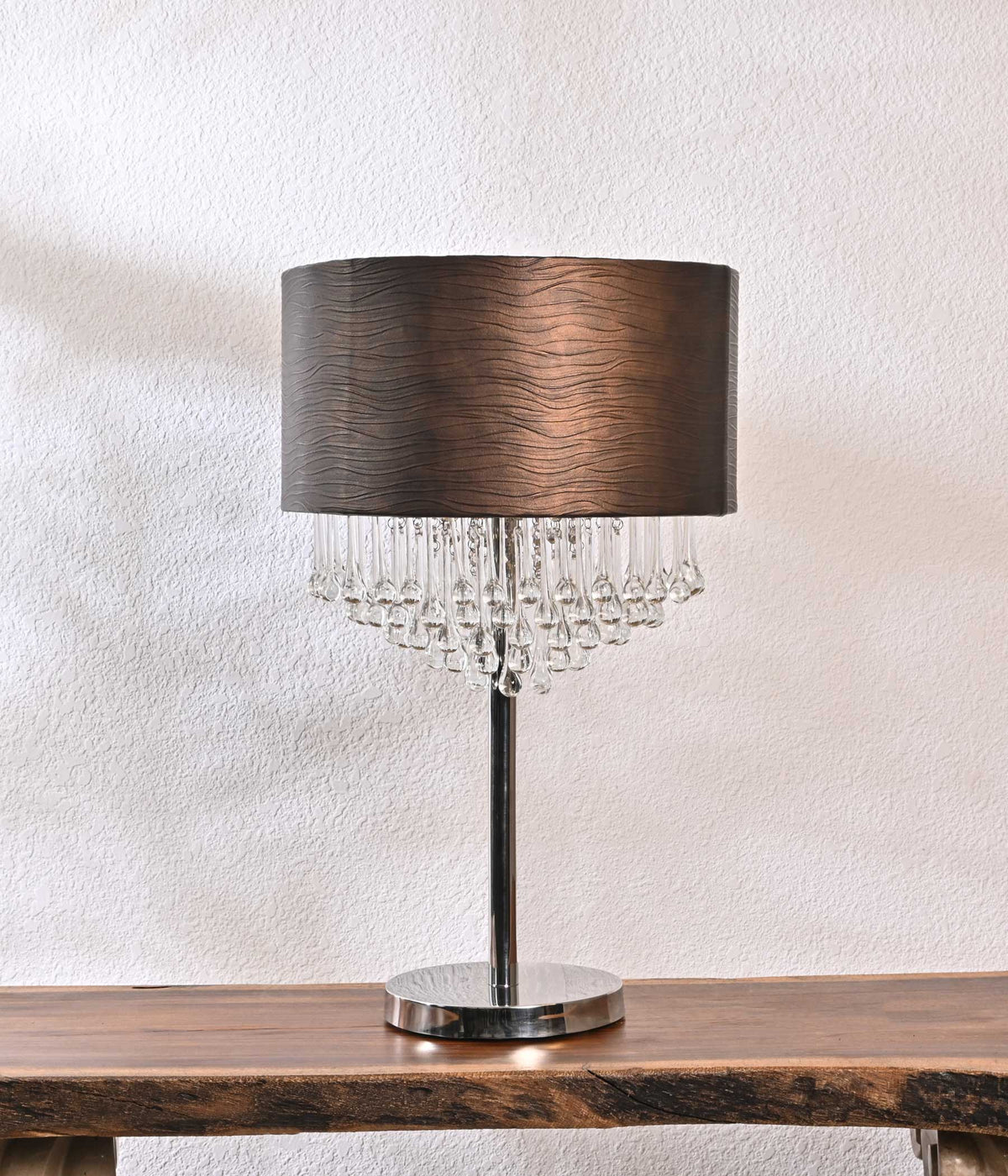 Handcrafted Leather Luxe Droplet Lamp