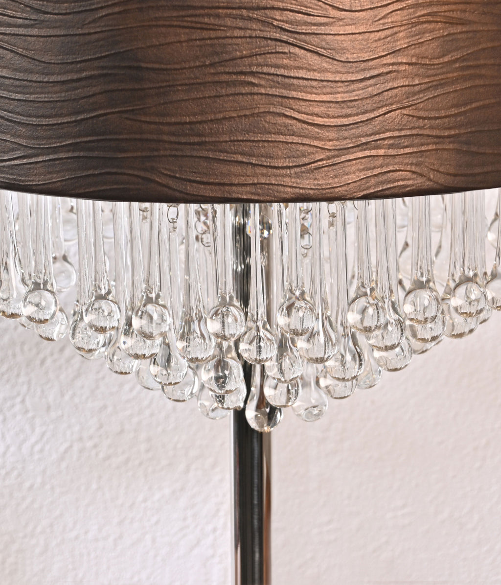 Handcrafted Leather Luxe Droplet Lamp