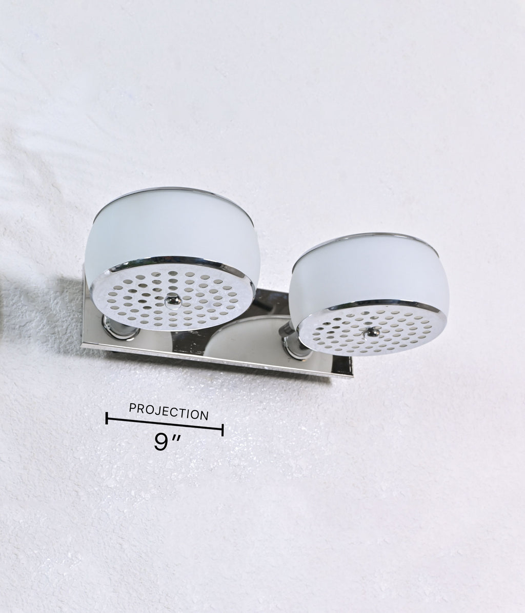 Steel Elegance Double Sconce