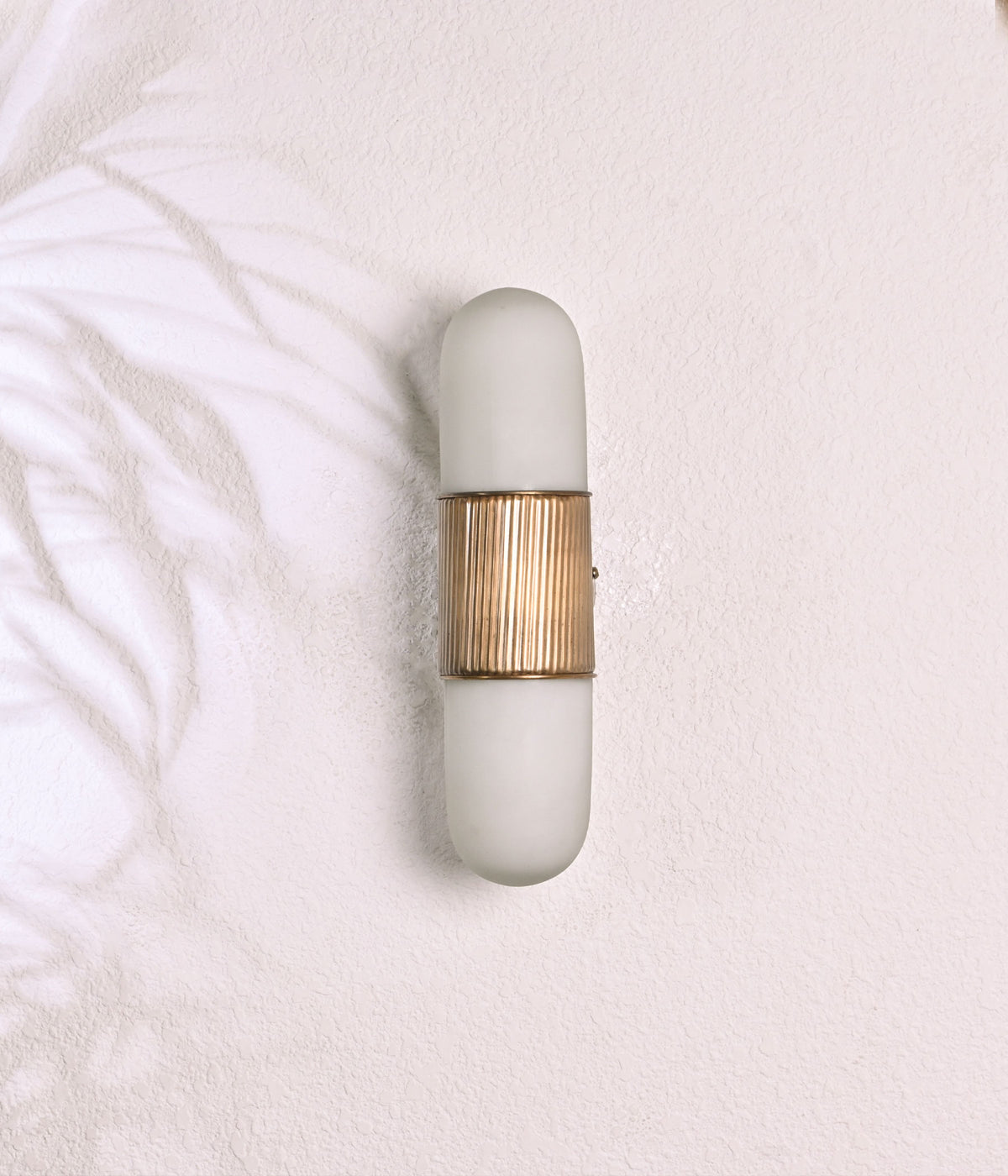 Brass Radiance Capsule Wall Light