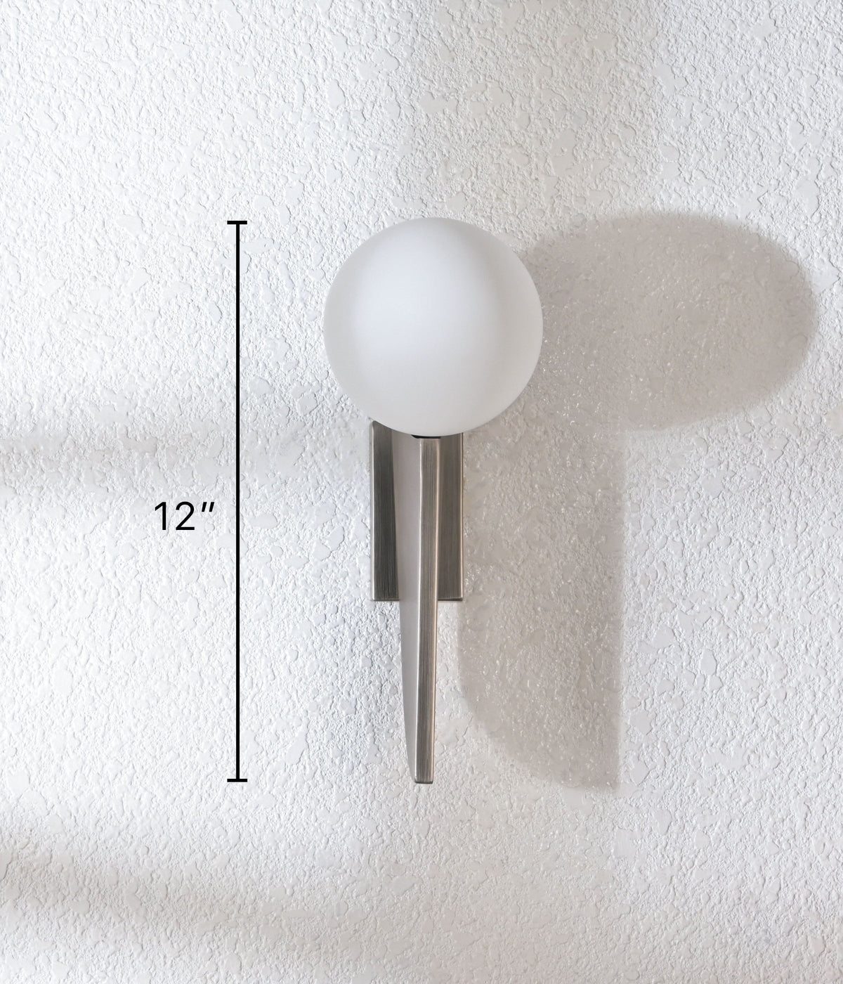 Graphite Grey Globe Sconce