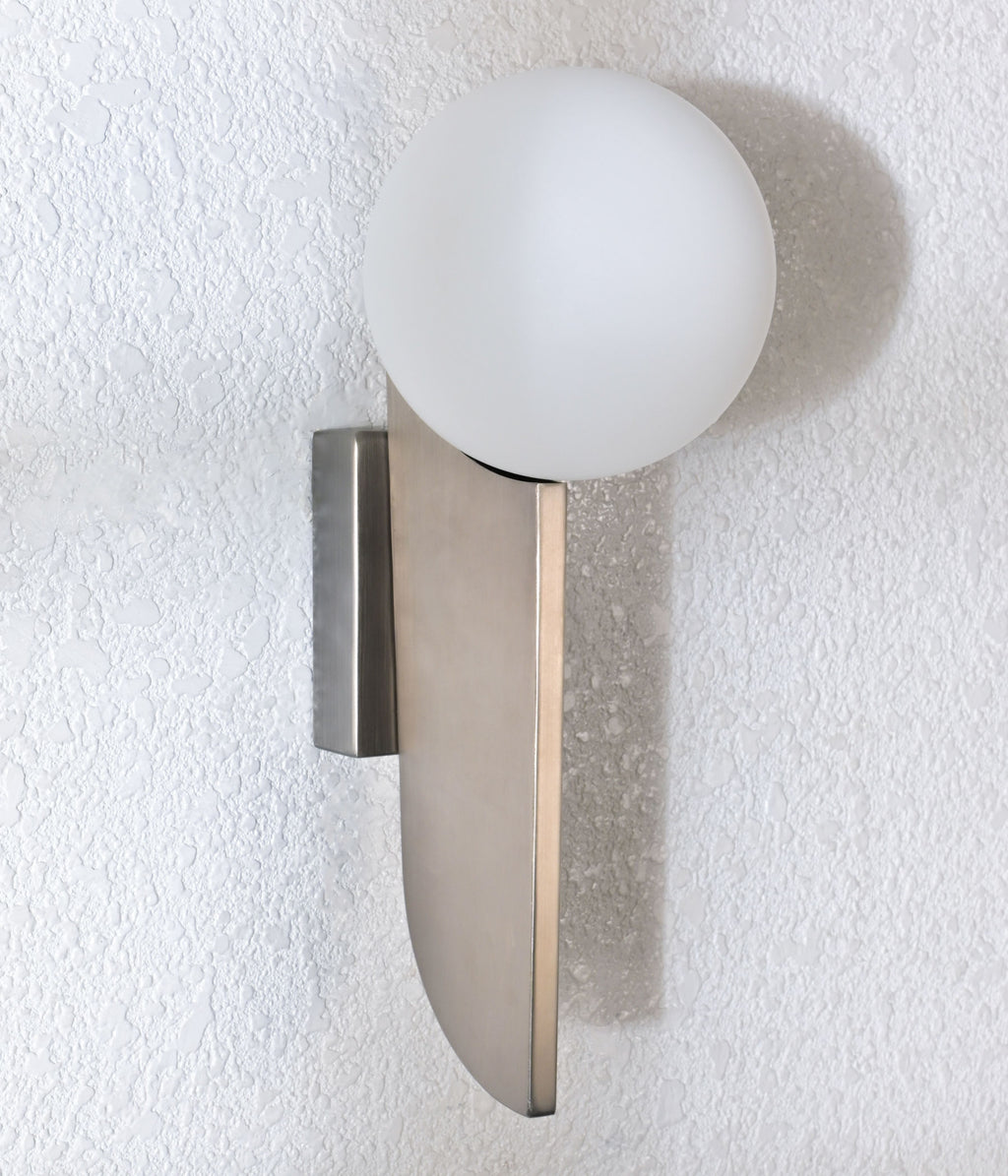 Graphite Grey Globe Sconce