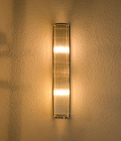 Steel & Glass Rods Bath Sconce