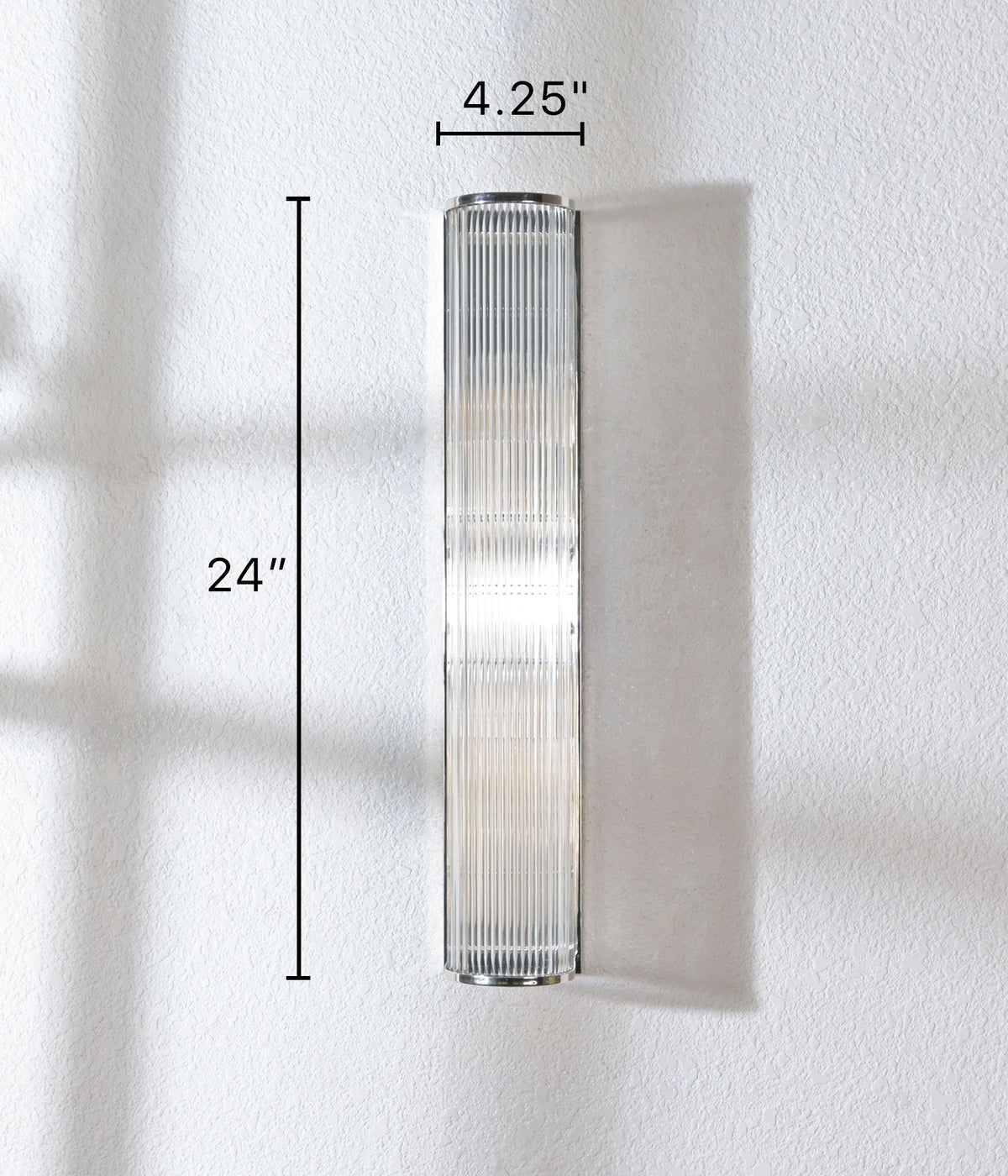 Steel & Glass Rods Bath Sconce