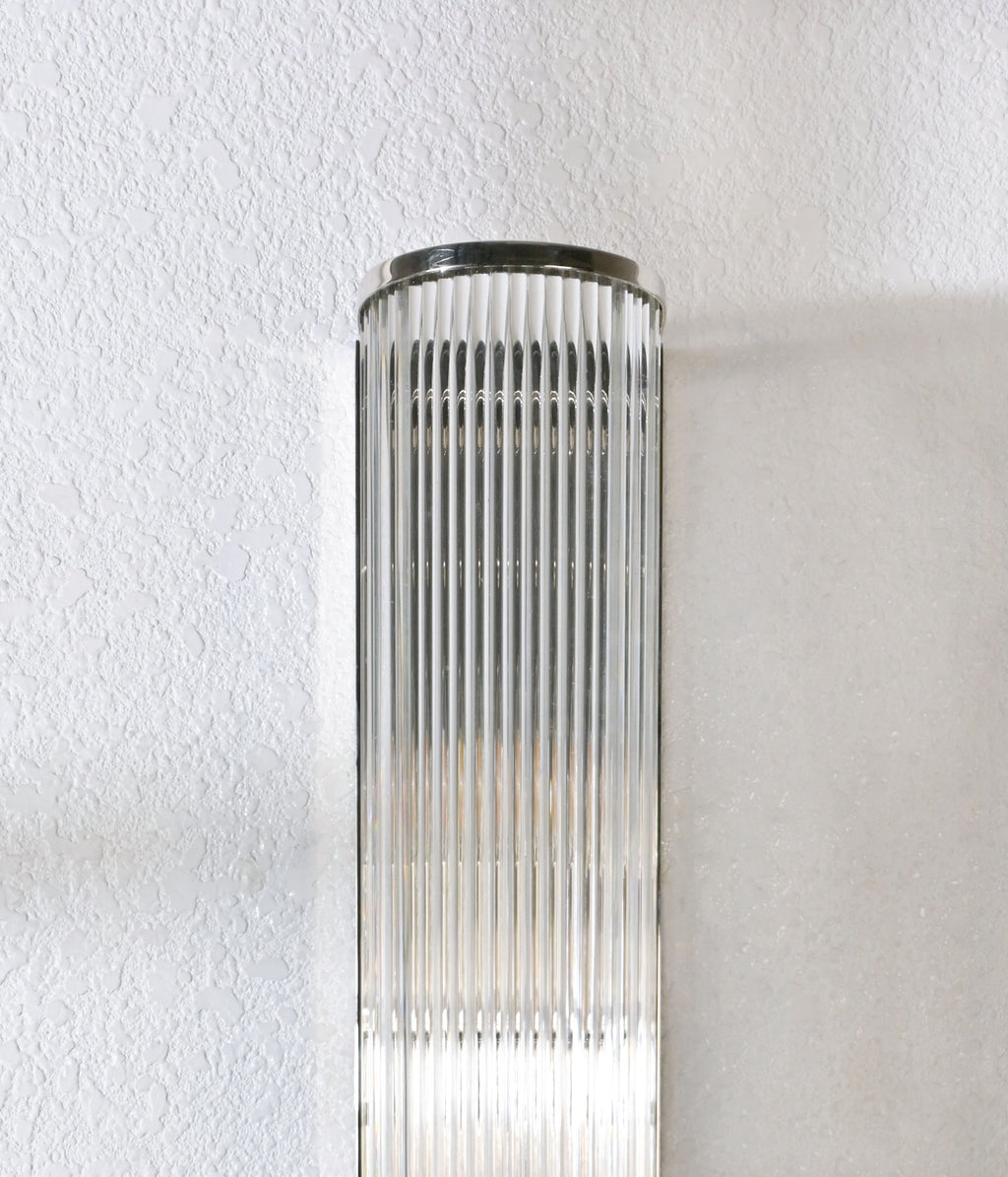 Steel & Glass Rods Bath Sconce