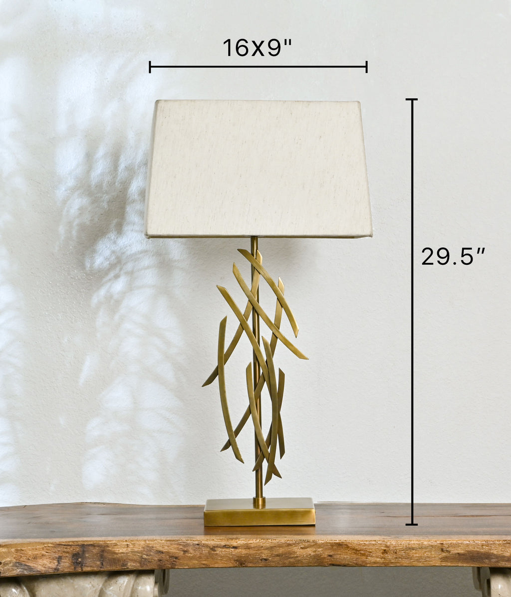 Zigzag Elegance Table Lamp