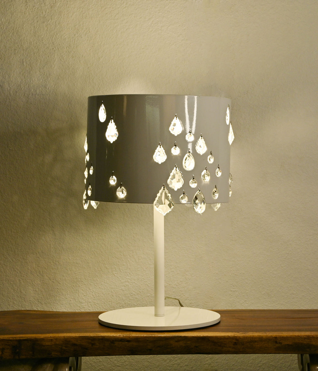 Glossy Crystal Glow Table Lamp