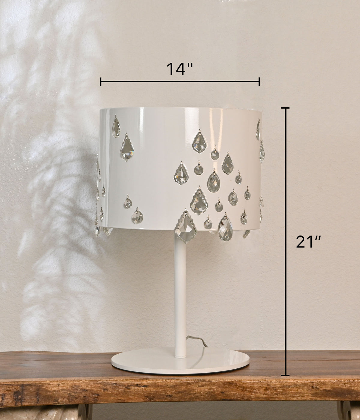 Glossy Crystal Glow Table Lamp