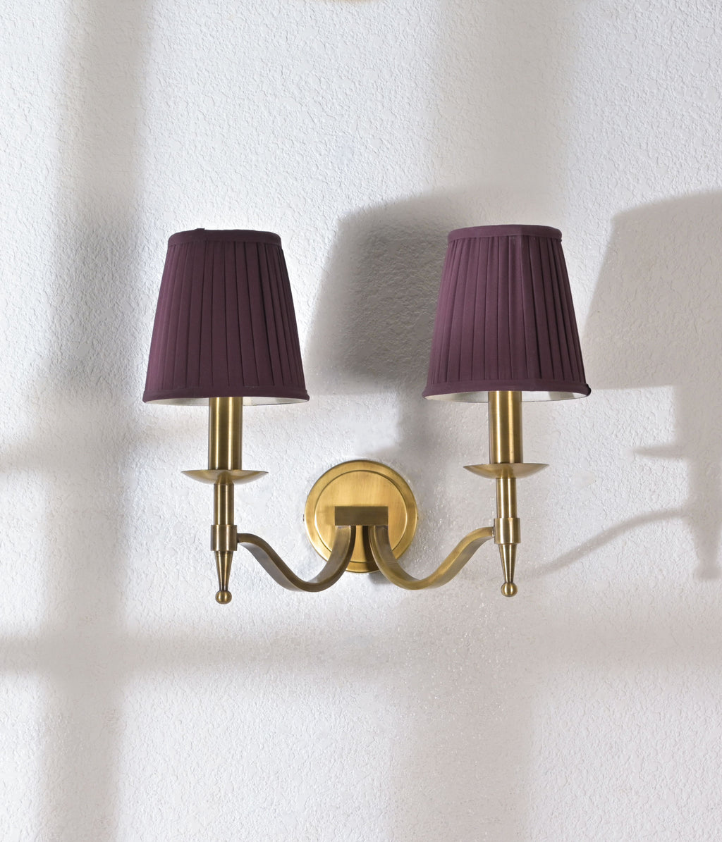 Antique Brass Double Arm Sconce