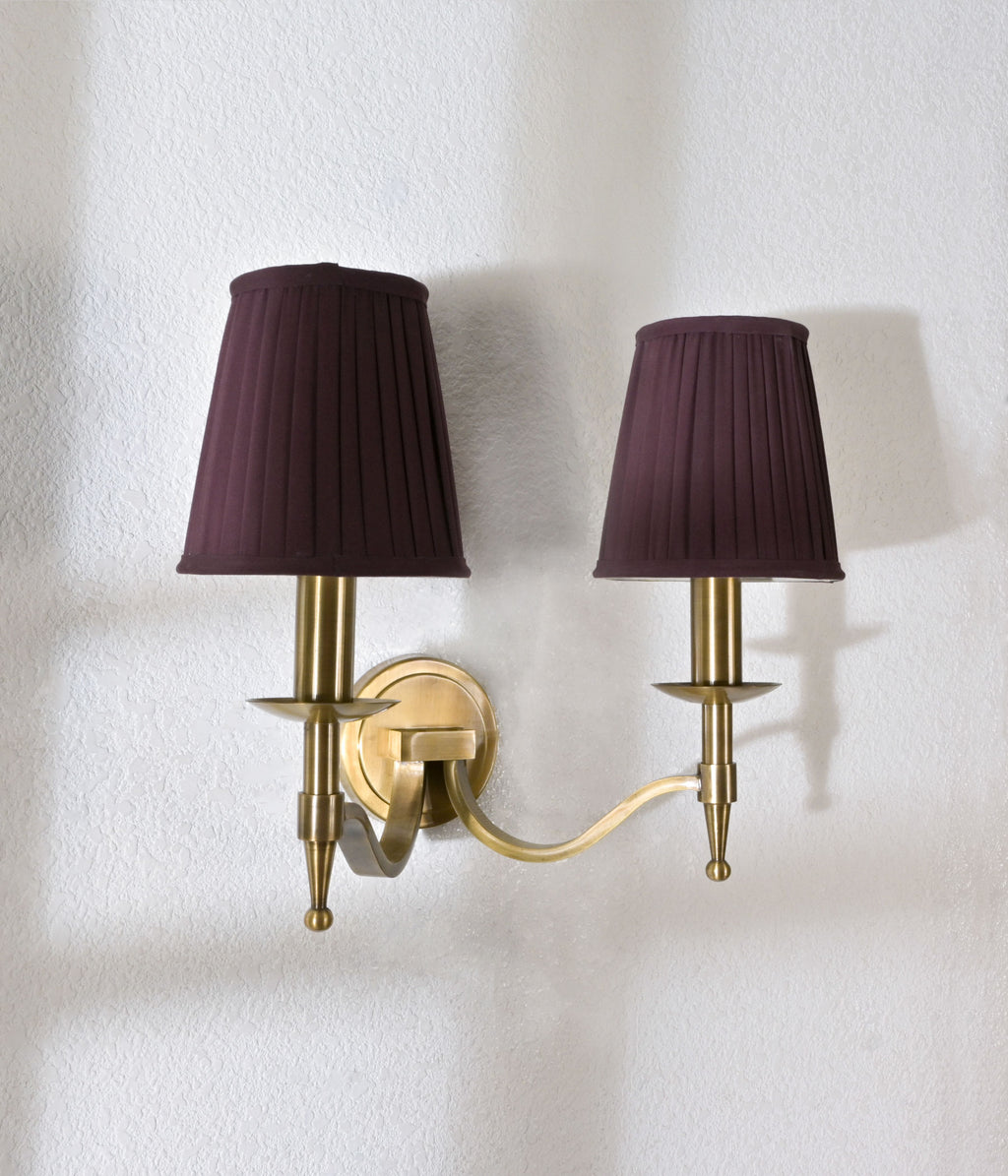 Antique Brass Double Arm Sconce