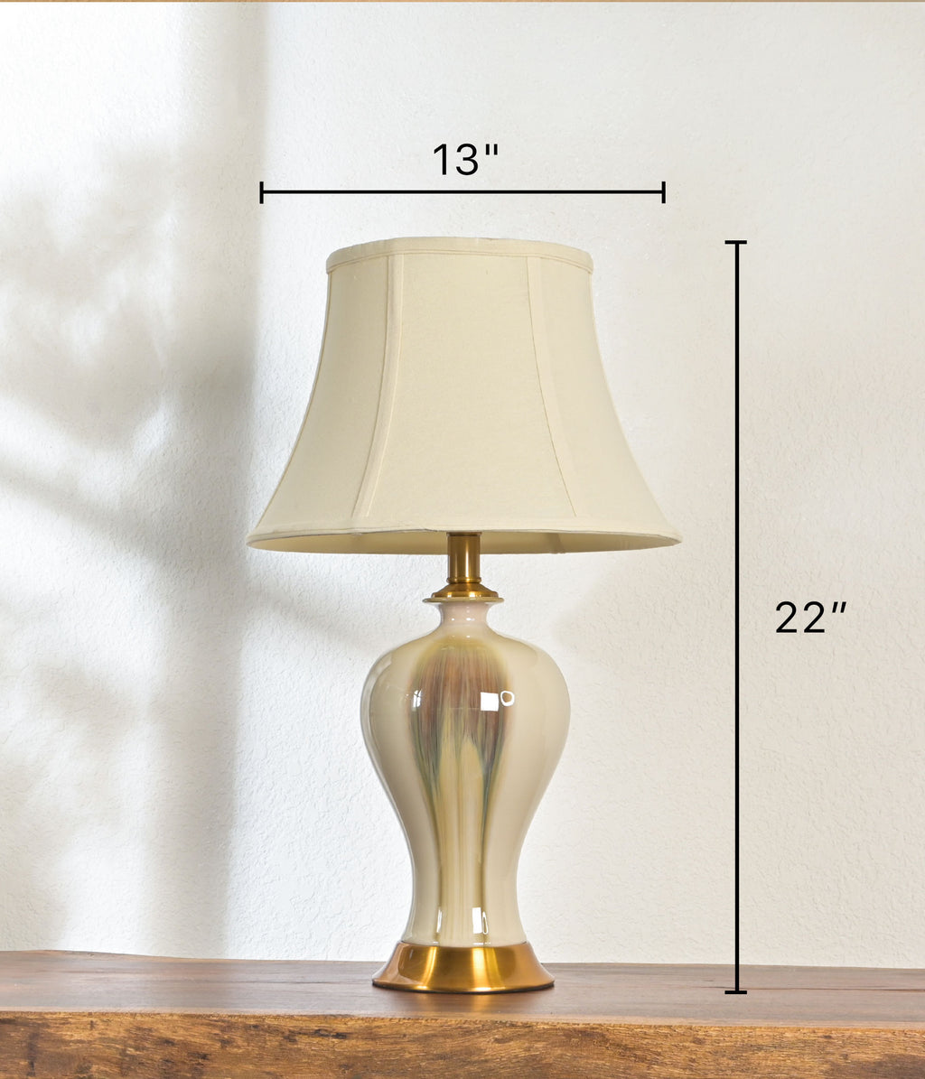 Cream Luster Table Lamp