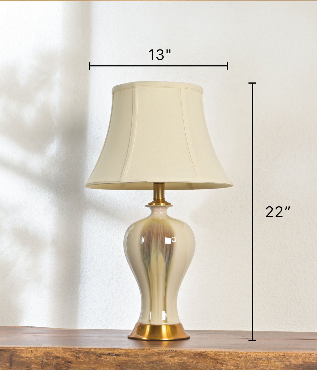 Cream Luster Table Lamp