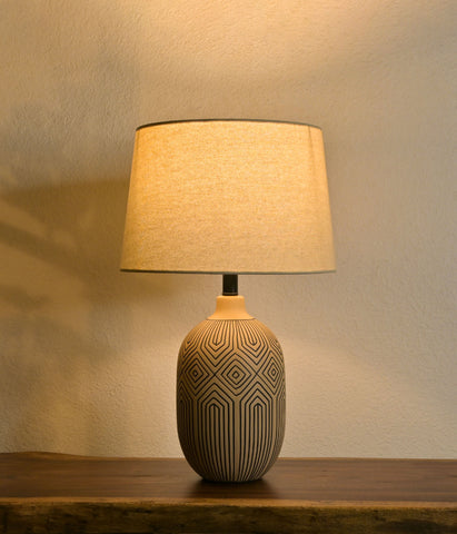 Beige Noir Elegance Lamp